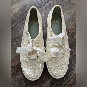 Keds Women's Champion Glitter Lace Up Sneaker Sz 7.5